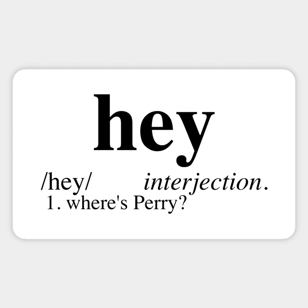 Where's Perry - Dictionary Magnet by LuisP96